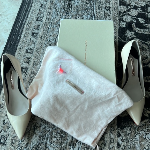 Sophia Webster size 40 (US 9.5) Coco Flamingo Nude/rose gold 100 mm heels - Picture 7 of 7